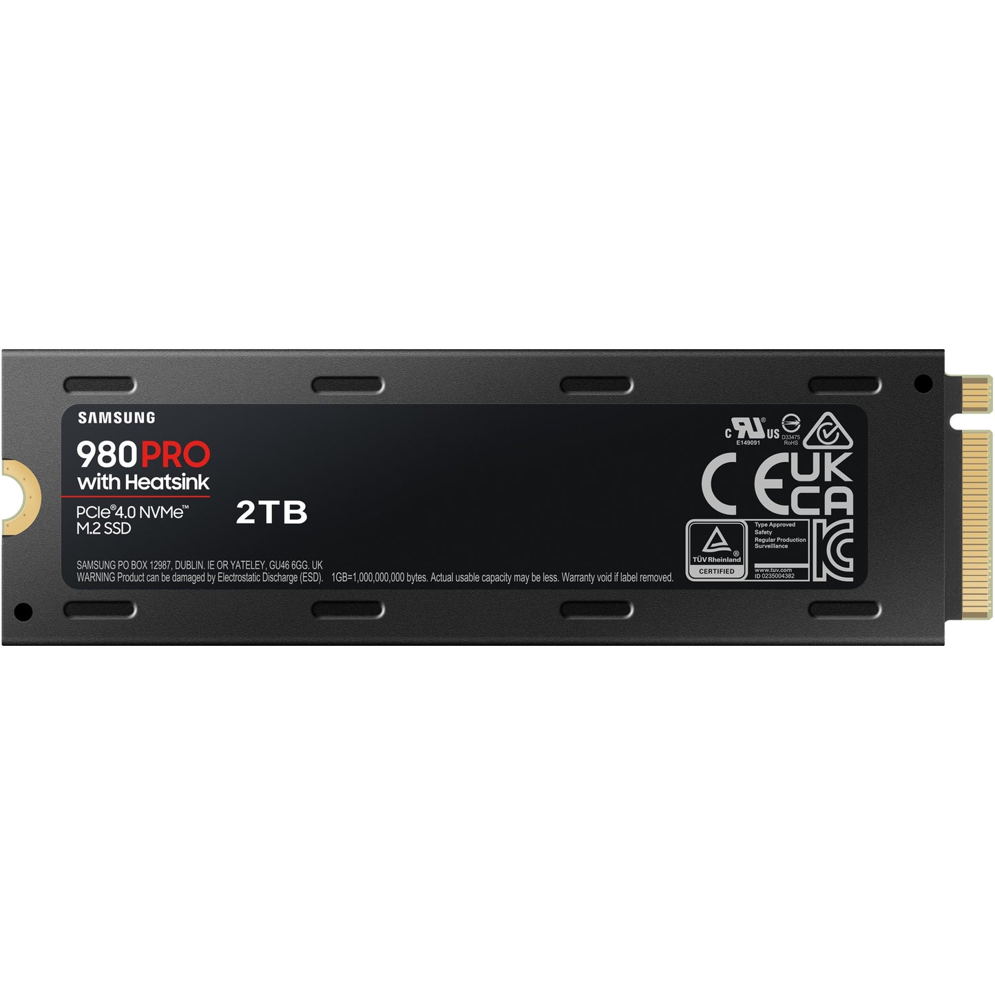 Samsung 980 Pro SSD interne Festplatte 2TB intern M.2 NVMe PCIe 4.0 Heatsink - icomtech