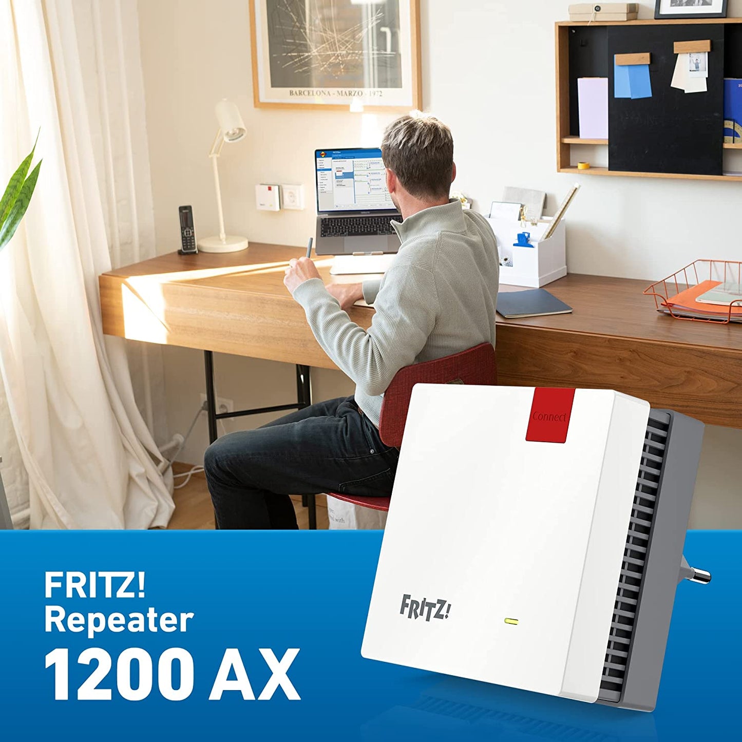 AVM FRITZ! Repeater 3000 Mbit/s WiFi 6 WLAN 1200 AX Mesh Fritzbox Verstärker
