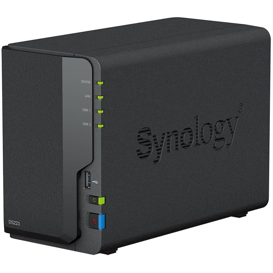 Synology DiskStation DS223 NAS Systeme 2-Bay 2,5"/3,5" SATA HDD/SSD Gigabit LAN - icomtech