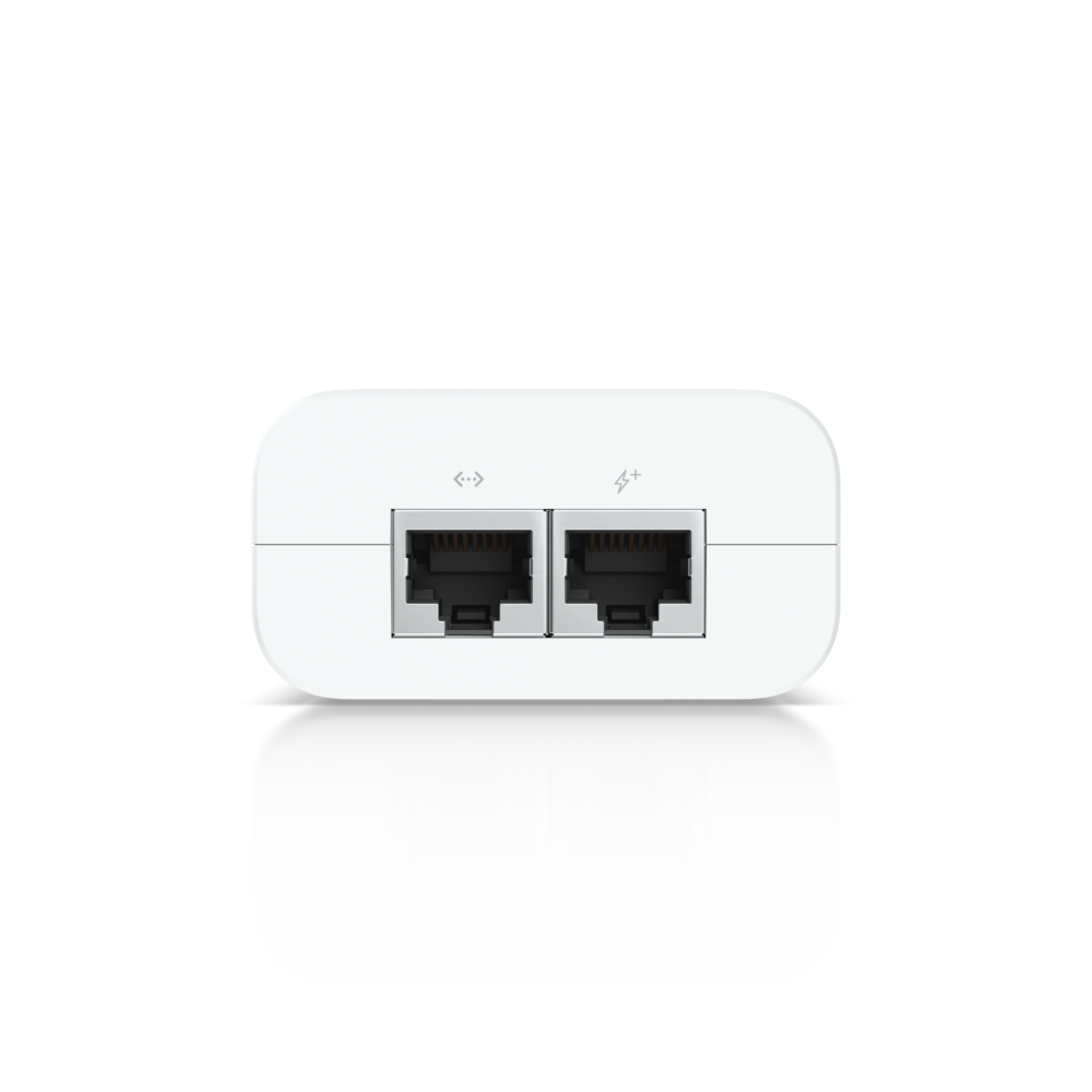Ubiquiti Gigabit U-POE-AT Injektor max. 30W PoE+ 802.3at Power Injector LAN Weiß - icomtech