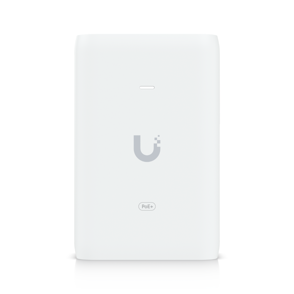 Ubiquiti Gigabit U-POE-AT Injektor max. 30W PoE+ 802.3at Power Injector LAN Weiß - icomtech