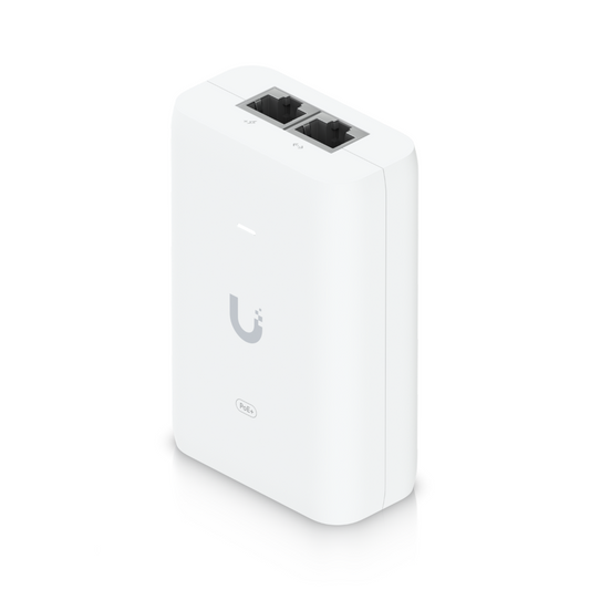 Ubiquiti Gigabit U-POE-AT Injektor max. 30W PoE+ 802.3at Power Injector LAN Weiß - icomtech